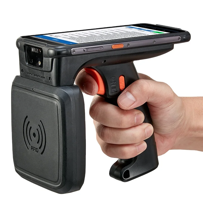  Hopeland HY820 Android 9 0 UHF RFID ручной большой радиус 12 м промышленный кпк с сенсорным экраном 4G GPS 2D