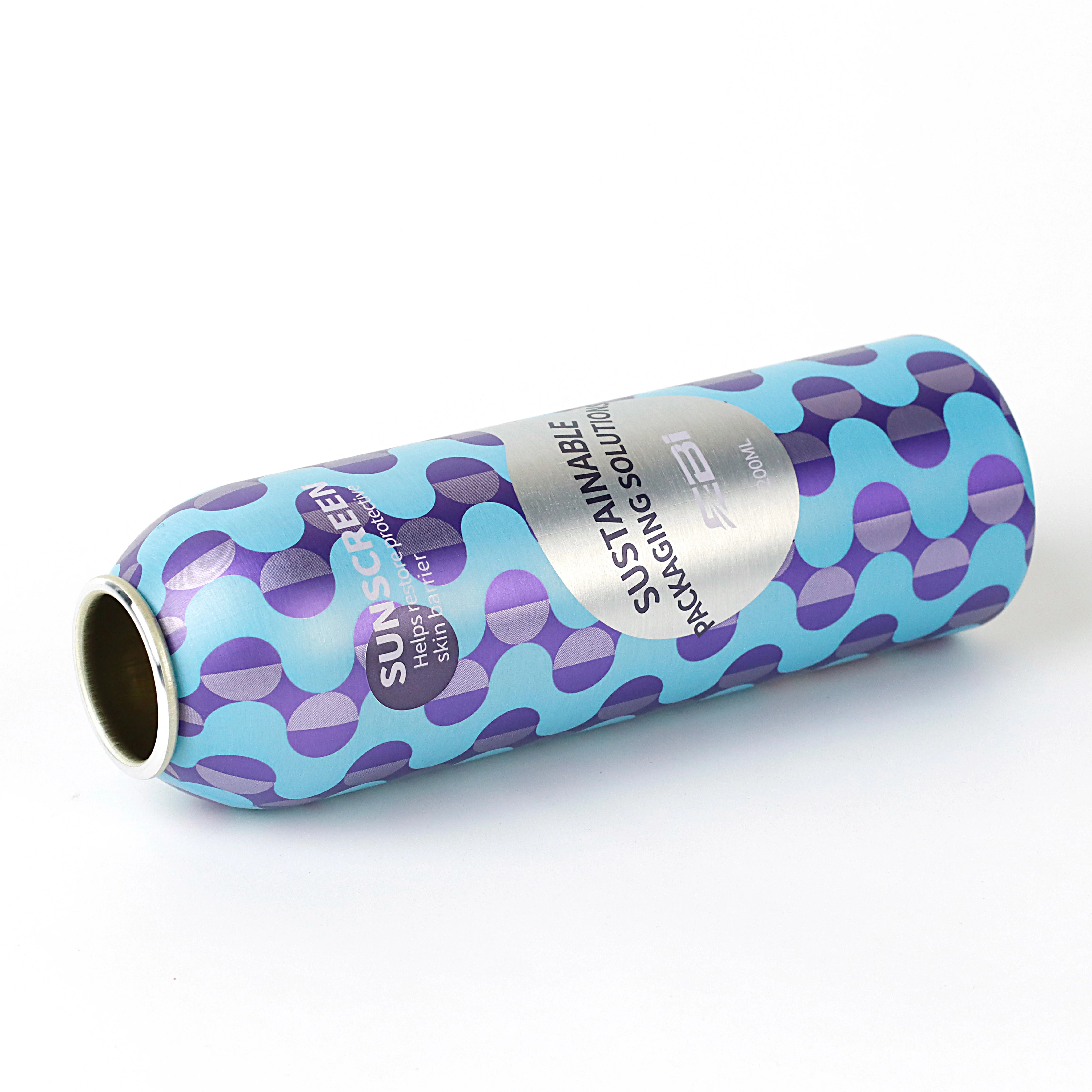 New design empty aluminium aerosol deodorant spray with spray actuator