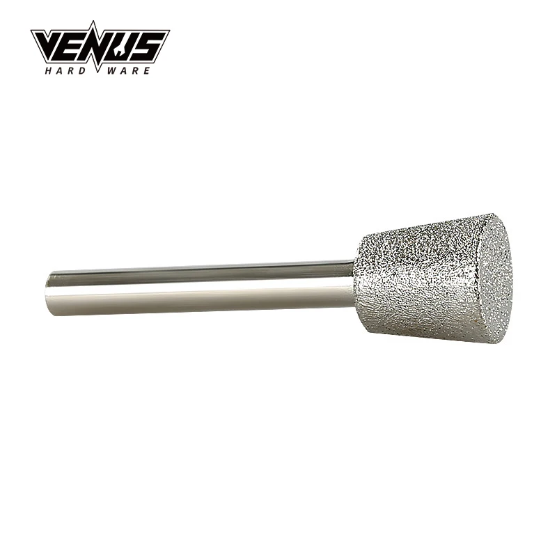 Гальванизированная алмазная шлифовальная головка гравировальная шпилька гранитная надгробная коническая Шлифовальная