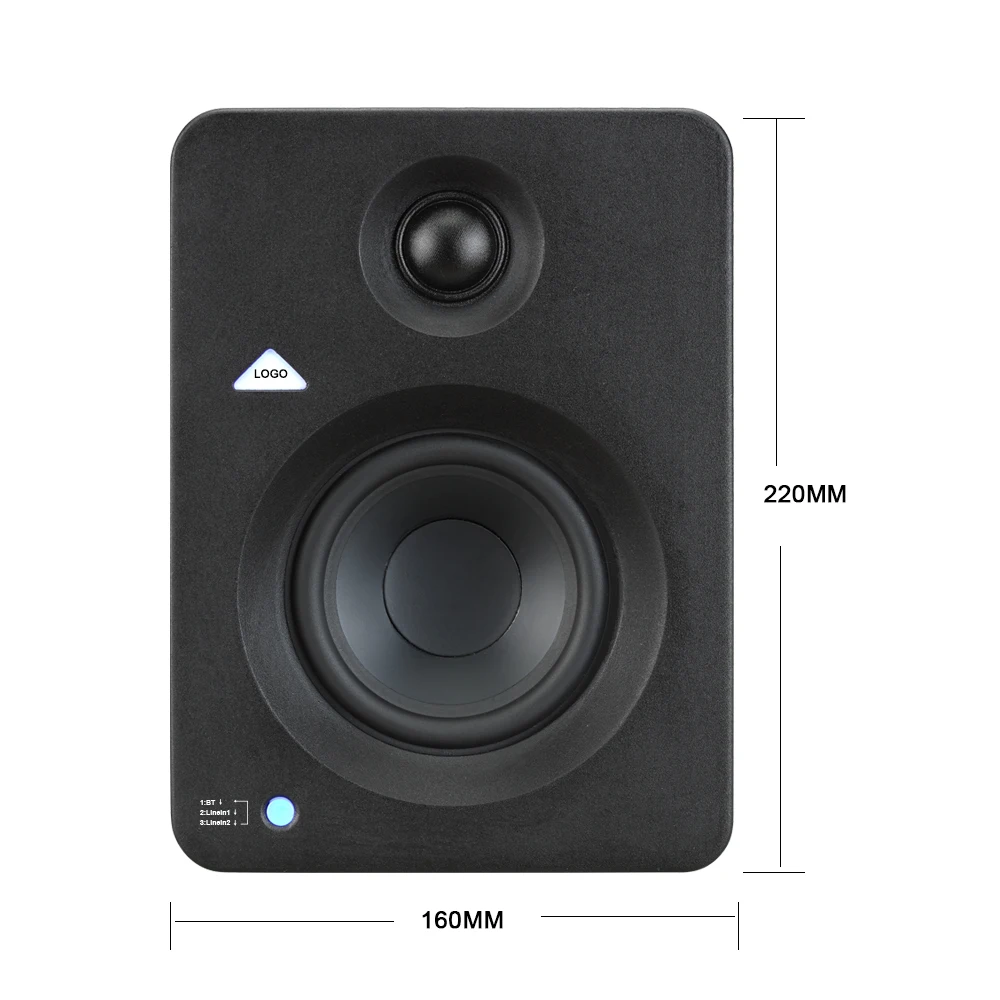 100W hi-fi (Pair) Active Professional Sound Bluetooth Stereo Speakers Studio Monitor Set Pro Audio Surround Home Speakers