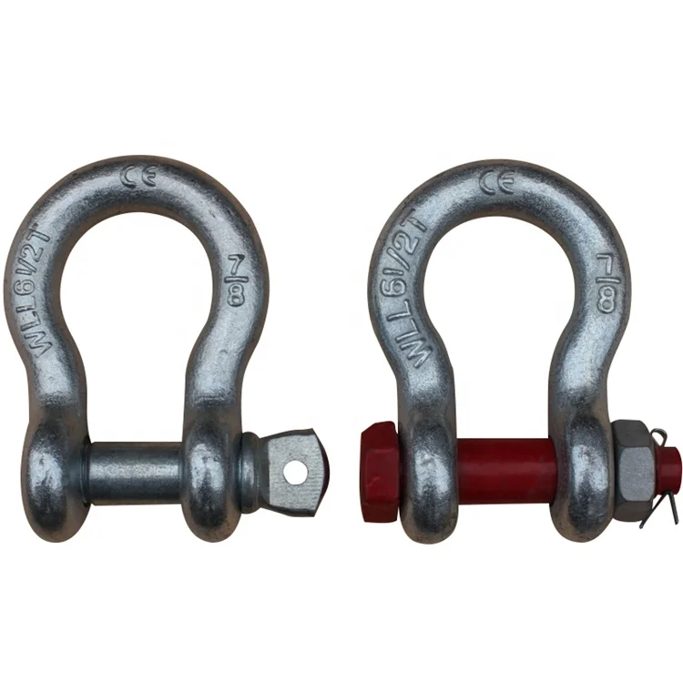 Hot Dip Galvanized US Type G209 Screw Pin Bow Shackle