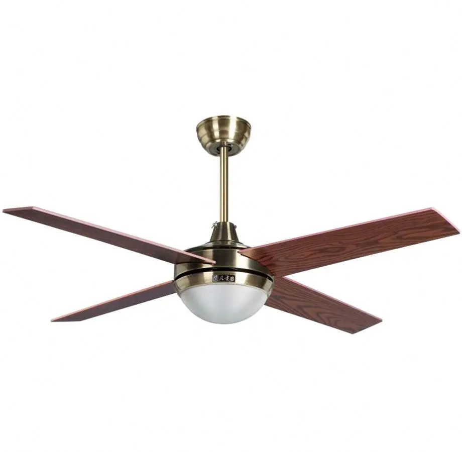 Simple Coil Unit Royal Modern Indoor Dimming Ceiling Fan With Led Light