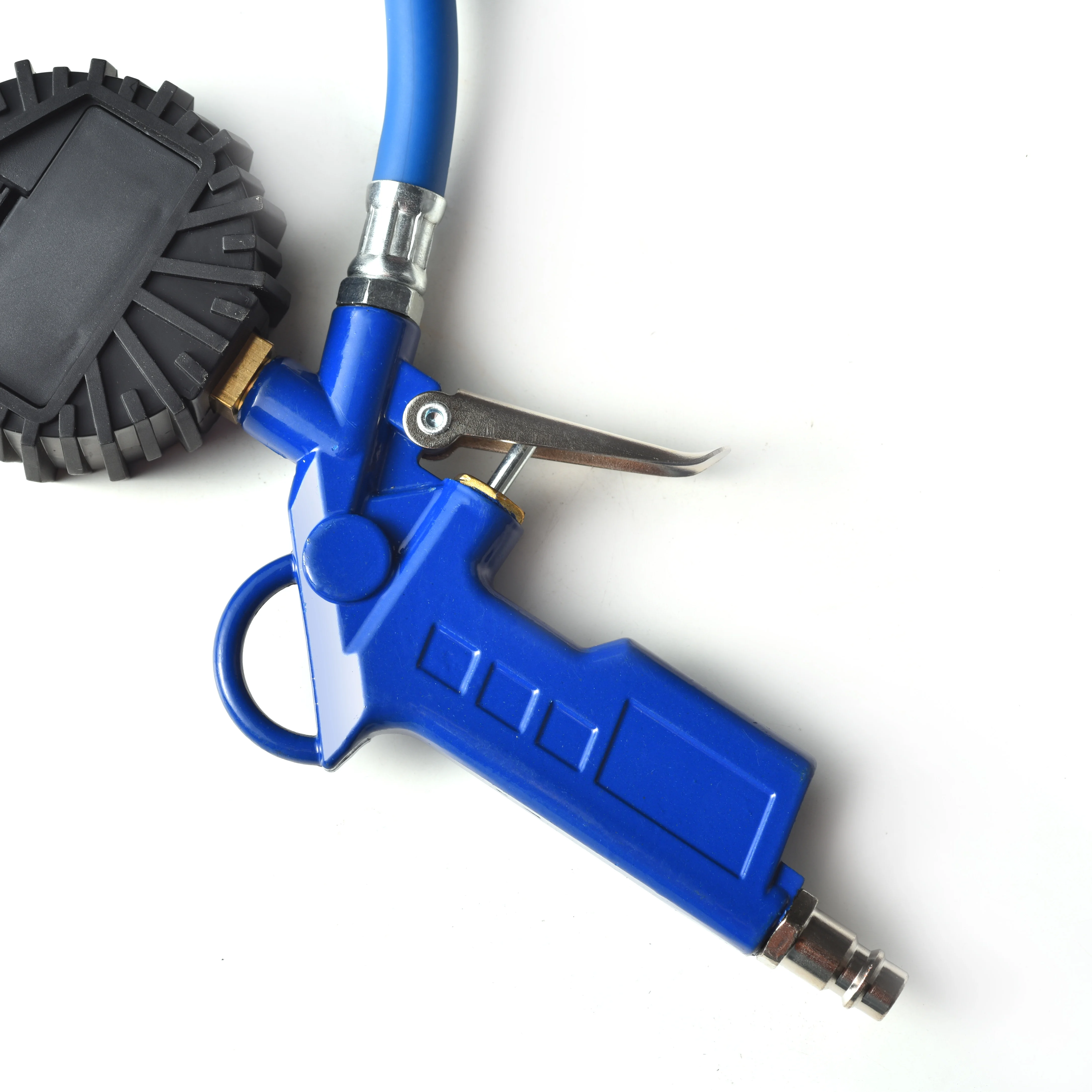 Tire Pressure Gauge With Hose, LED Flashlight for air tire pressure gauge with function design