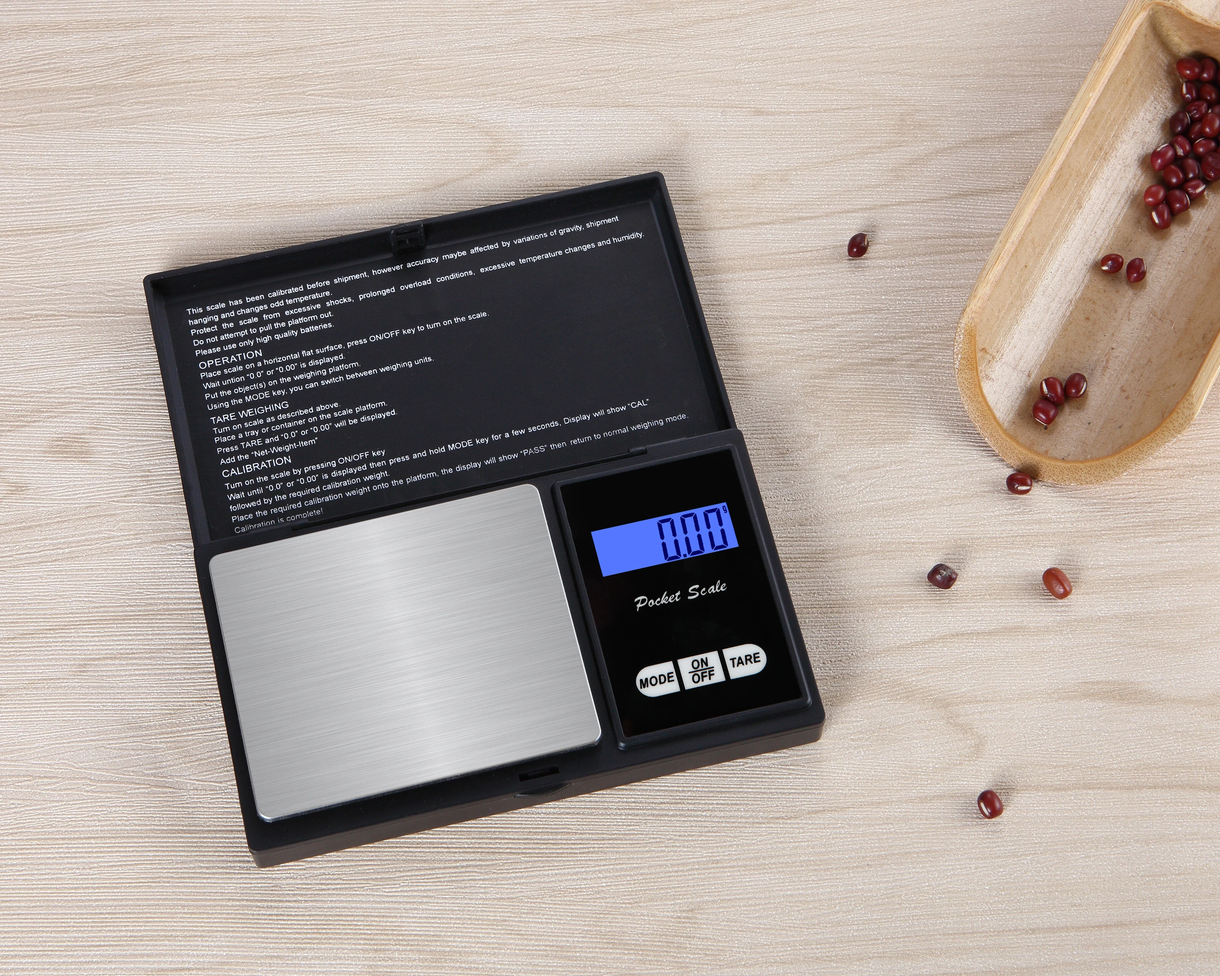 Personal 100G 200G 500G Weighing Range 0.01G 0.1G Lcd Digital Jewelry Gold Gram Balance Weight Pocket Scale