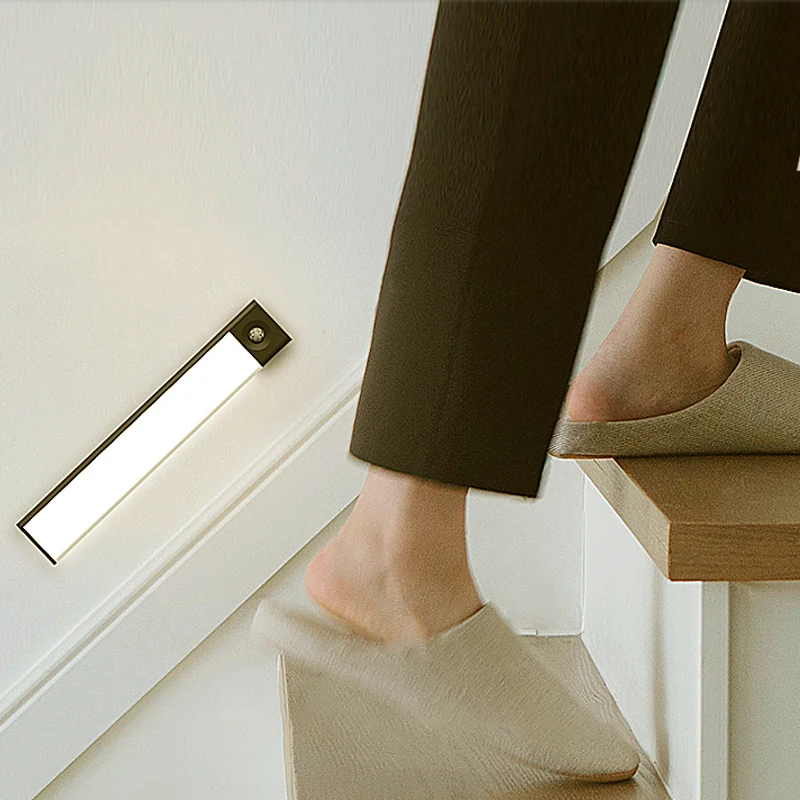 
High Quality Usb Rechargeable Closet Light For Wardrobe Under Cabinet Lights Wireless Motion Sensor Night Light 