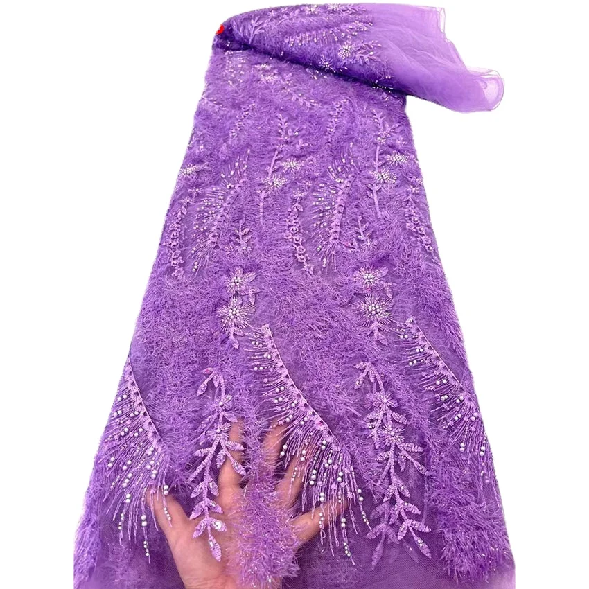 Ноябрьские блестки тканые длинные нитки бусин тюль кружево женское кружевное платье