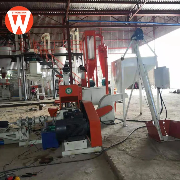 Simple operation fish feed processing line machine to make tilapia fish feed pellets