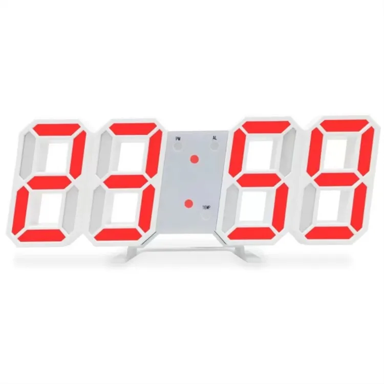 Brand led Creative wall clock decoration Simple digital 3D stereo clock Living Room wall hanging Decor Cheap plastic wall clocks