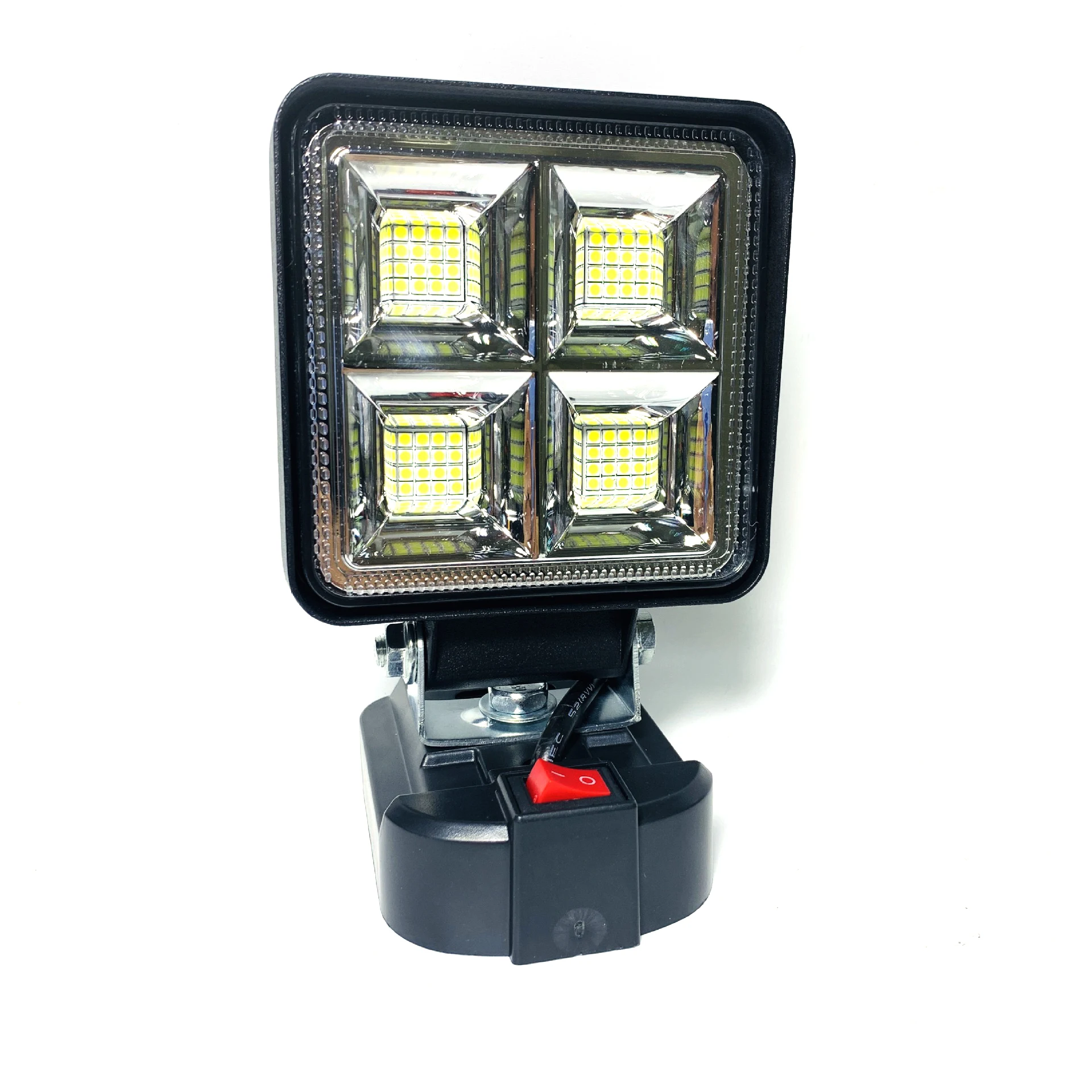 Henglai Car LED Work Lights Flashlights Electric Torch Spotlight For MAKITA  18V 20V  Li-ion Battery High Low Beam Control