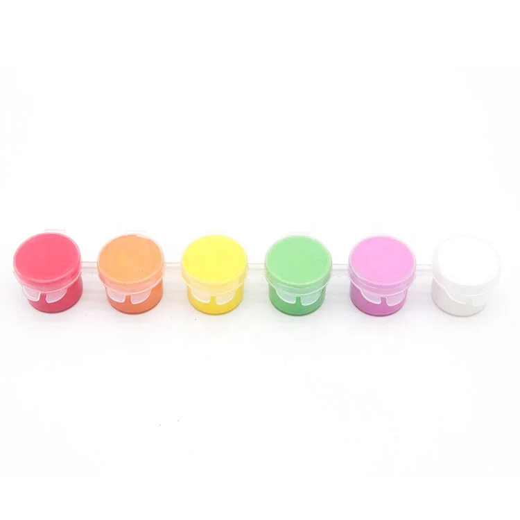 6 Colors 5ml Kids Acrylic Paint Pot Set