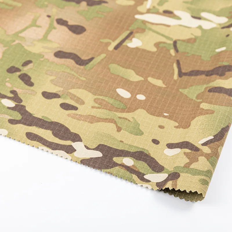 CP Camouflage 50% Polyester 50% Cotton CVC Polyester/Cotton Blend Waterproof Tear Resistant Small Square Canopy Fabrics