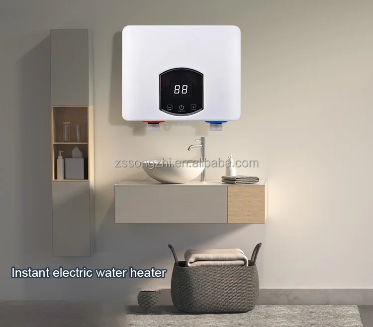 electric tankelss  instant hot high safety electric small home shower portable rechargeable portable bathing water heater