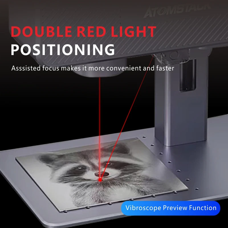 Atomstack M4 волоконная лазерная гравировальная машина для 12000 мм/сек. Быстрая скорость портативный Настольный ручной 2-в-1 промышленного класса лазерная маркировочная машина