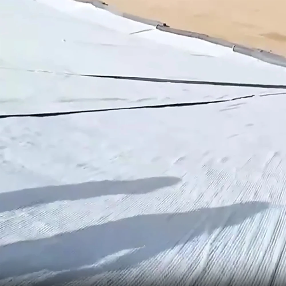 Composite geotextiles and non-woven fabrics filled with bentonite  has the characteristics of light weight