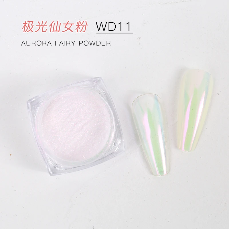 Color Changing Powder Chameleon Magic Mirror Effect Aurora Pigment Nail