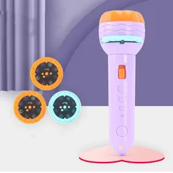 Amazon Hot Selling Kids Flashlight Torch Cartoon Storybook Projectors Flashlight Led Torch Light Toys