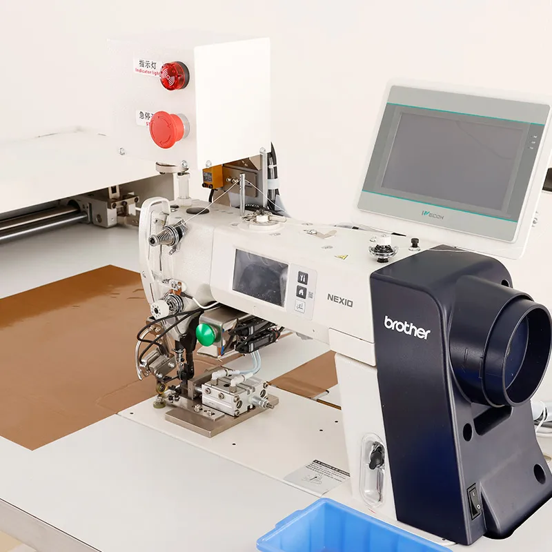 Maquina de coser electronica industrial siruba automatic collar and cuff topstitching setter machine