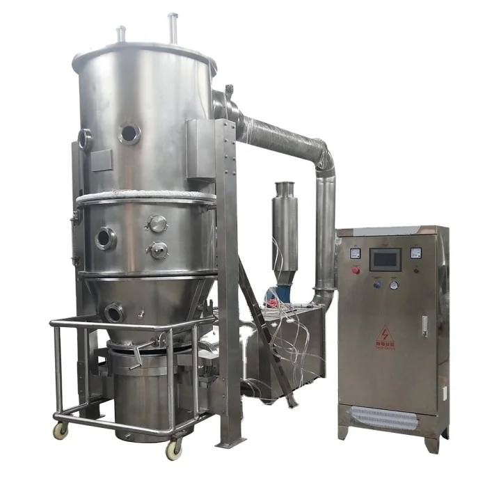 High quality boiling granulator chemical food industrial fluid bed dryer fluidized granulator
