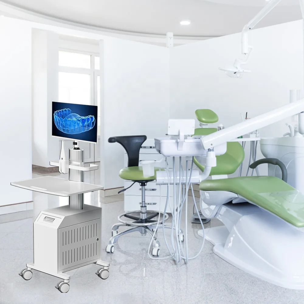 Медицинская тележка для больничной стоматологической тележки с креплением на монитор держатель орального сканера процессора мобильная медицинская