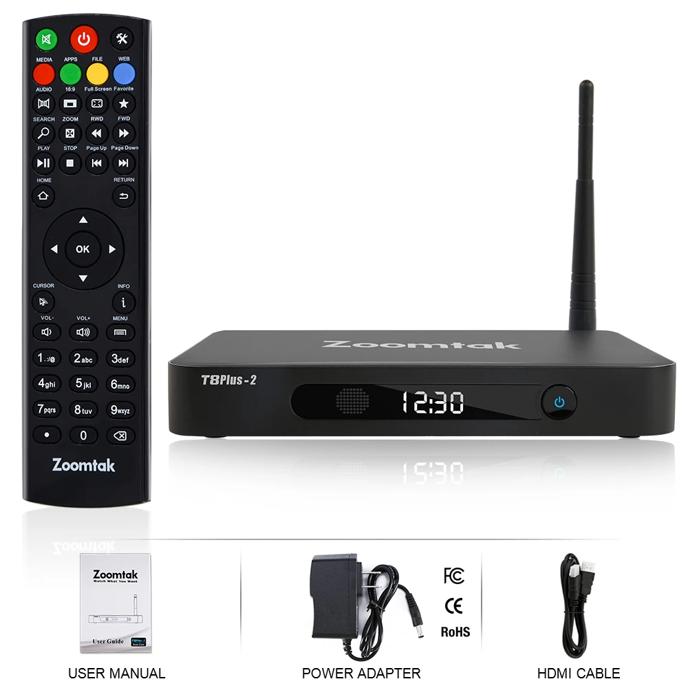  Телеприставка Zoomtak T8 Plus-2 S912 4K Smart Android 7 1 TV