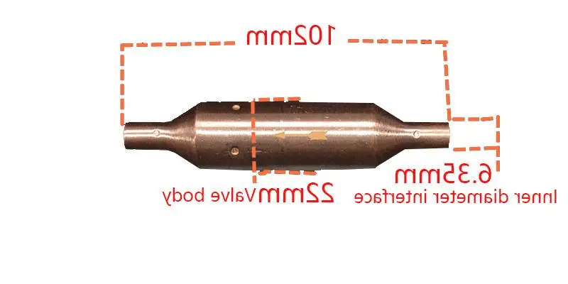 Split air conditioner copper check valve refrigeration valve unit accessories spare parts