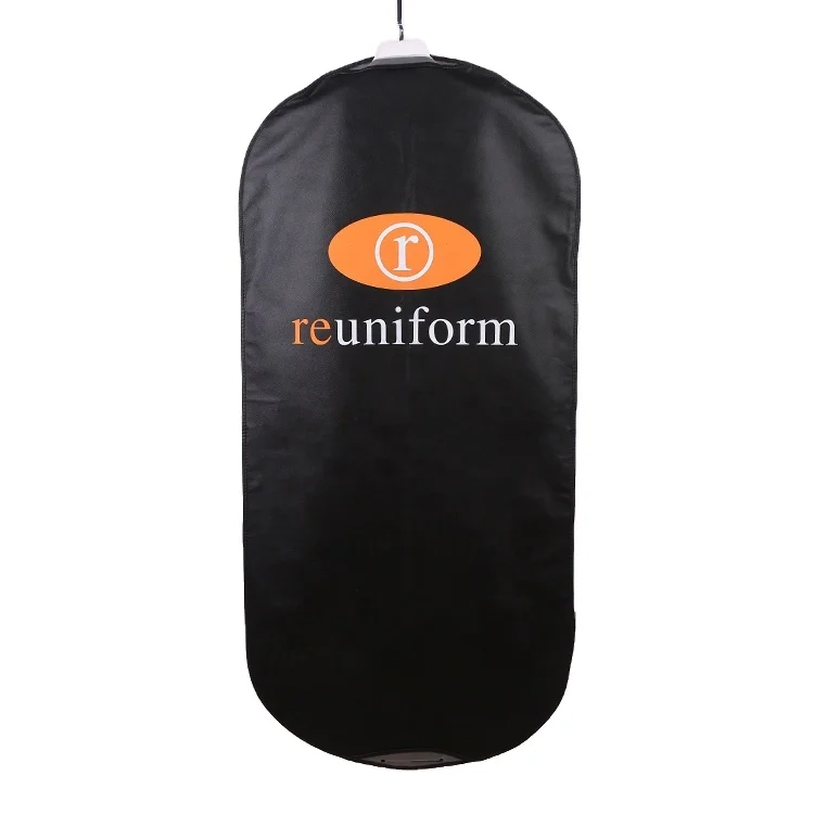Custom Logo Foldable Clothes Cover Non Woven Suit Bag women mens business travel garment bag