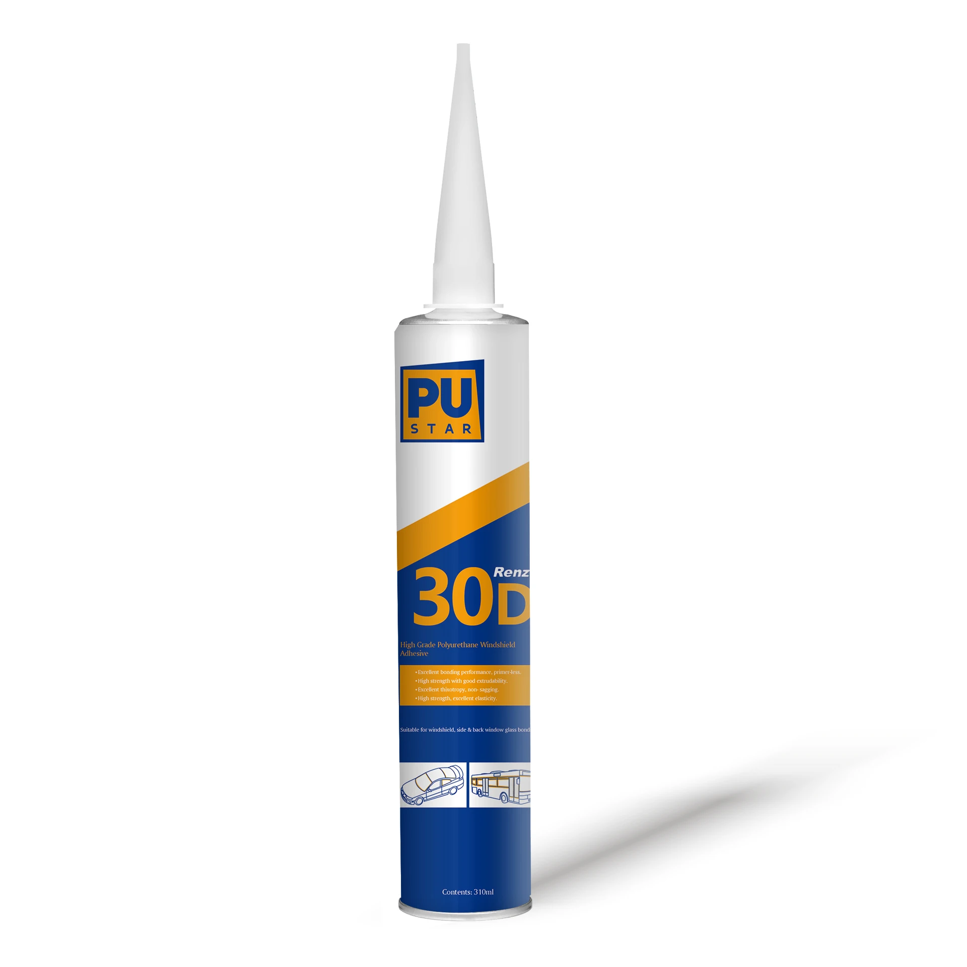 Fast Curing Polyurethane Adhesive Sealant for Auto Glass PU Sealant Renz30