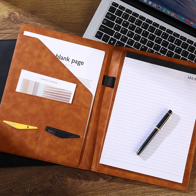 a4 multi-functional storage folder Office storage notes zipper manager folder business notes