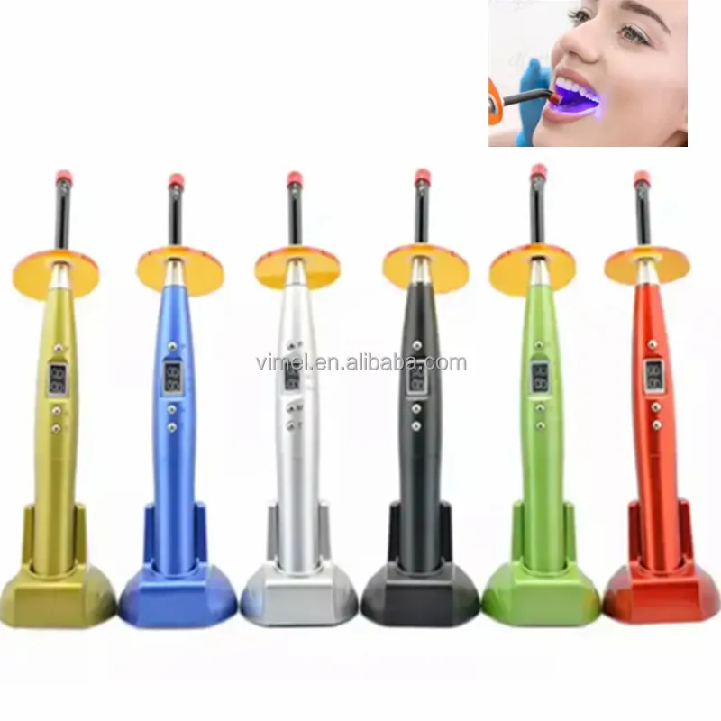 OEM Economical 5 Seconds Colorful Dental Led Curing Light Wireless Led light Cure Lamp Dental Accessary