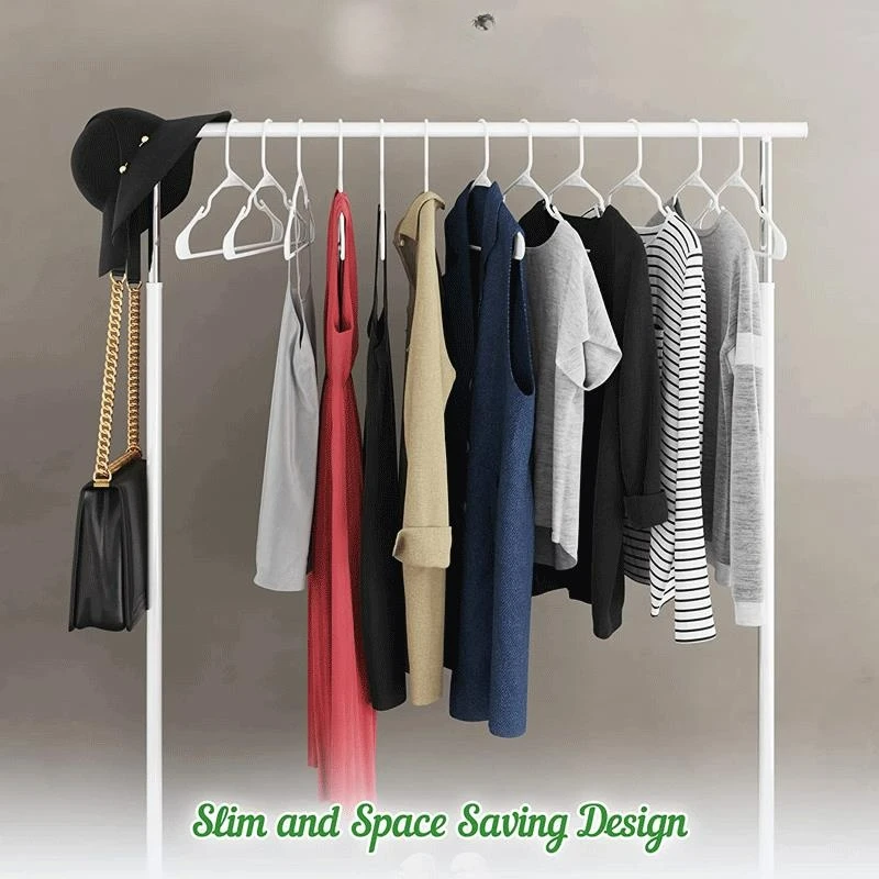 Dry and Wet Notched Anti-slip Plastic Clothes Hanger Ultra-thin Space-saving Storage Finishing Seamless Drying Rack
