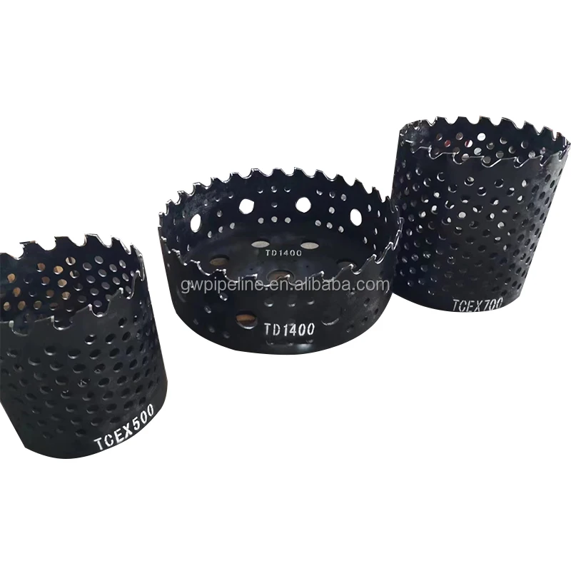 Hole Saw Hot Tapping Cutter with Coupon Retaining Pilot Bit