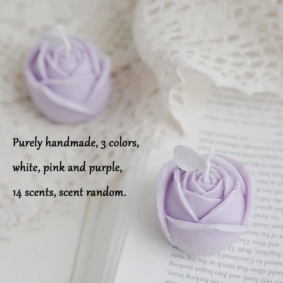WANHUA sparklers party favors custom name greek ceramic creed aventus custom mini rose shaped candles