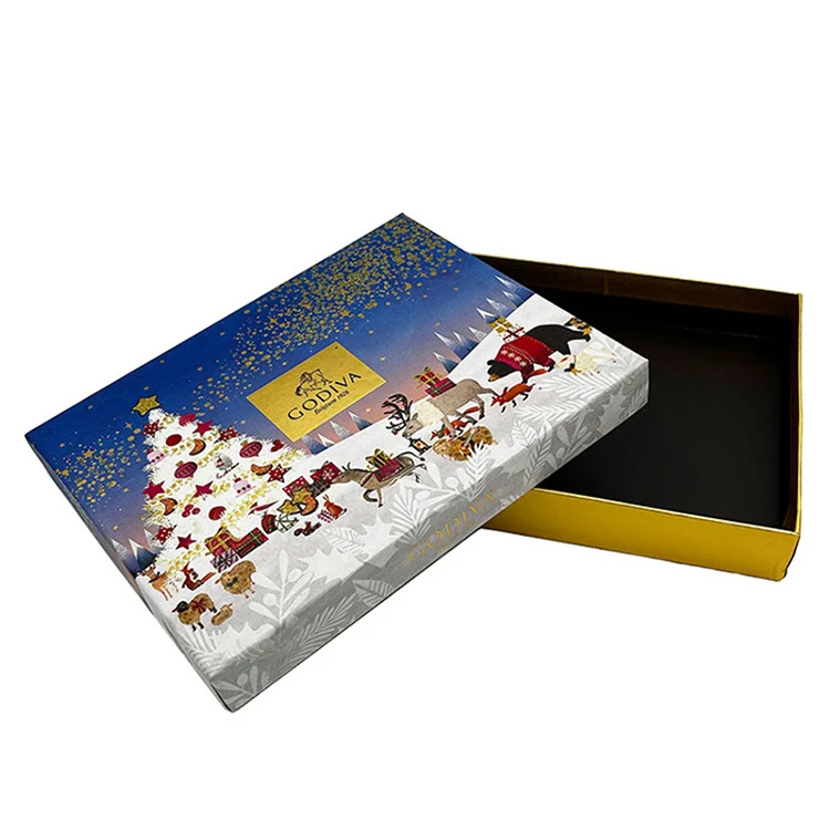 Christmas Advent Calendars Gift Packaging Box 2024 Custom Personalized Makeup Cosmetic Empty Kids Paper Cardboard Paperboard