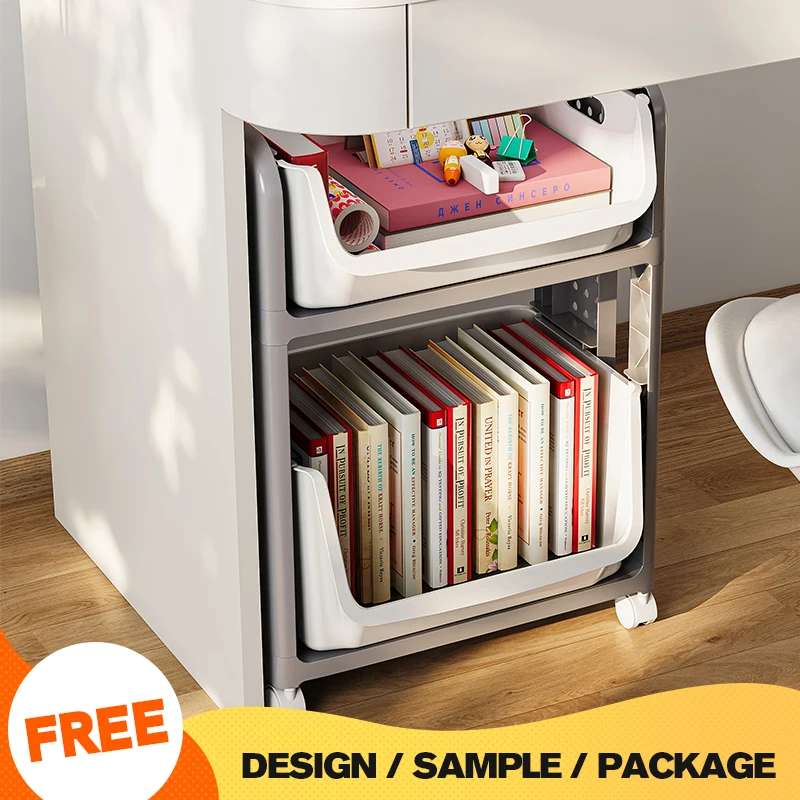 Wannuo Flexible Simple Plastic PP Storage Rack Multi-layer Movable Large Capacity Backpack Rack For Children