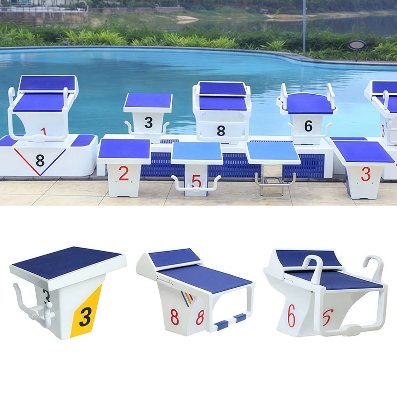 2 Platform Start Block Jump Removable Level Swimming Pool Competition Standard Diving Starting Blocks for Athletic