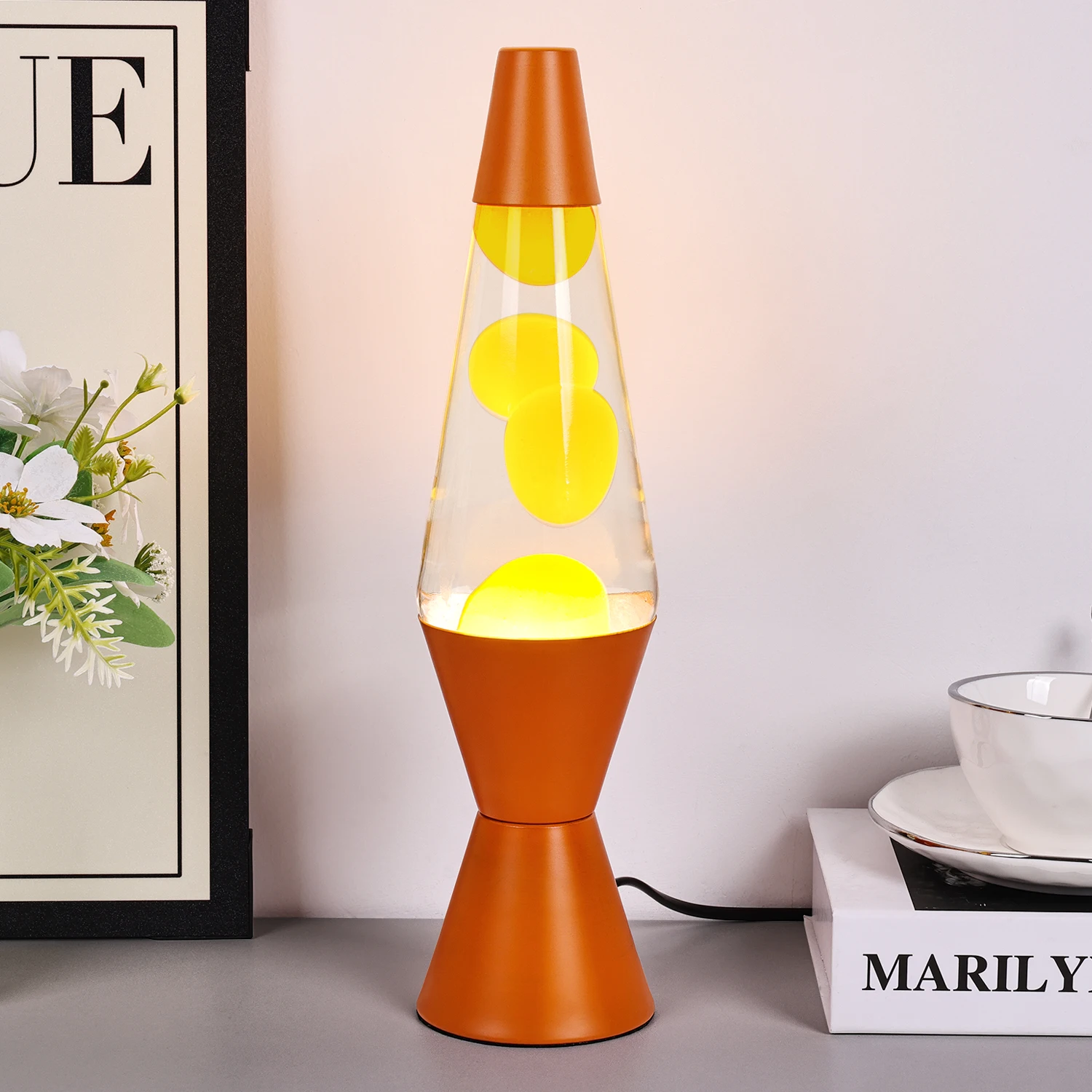 Tianhua wholesale custom Brand Unique Design Led metal Motion rocket table lava lamp aquarium, Decorative Lava Night Light
