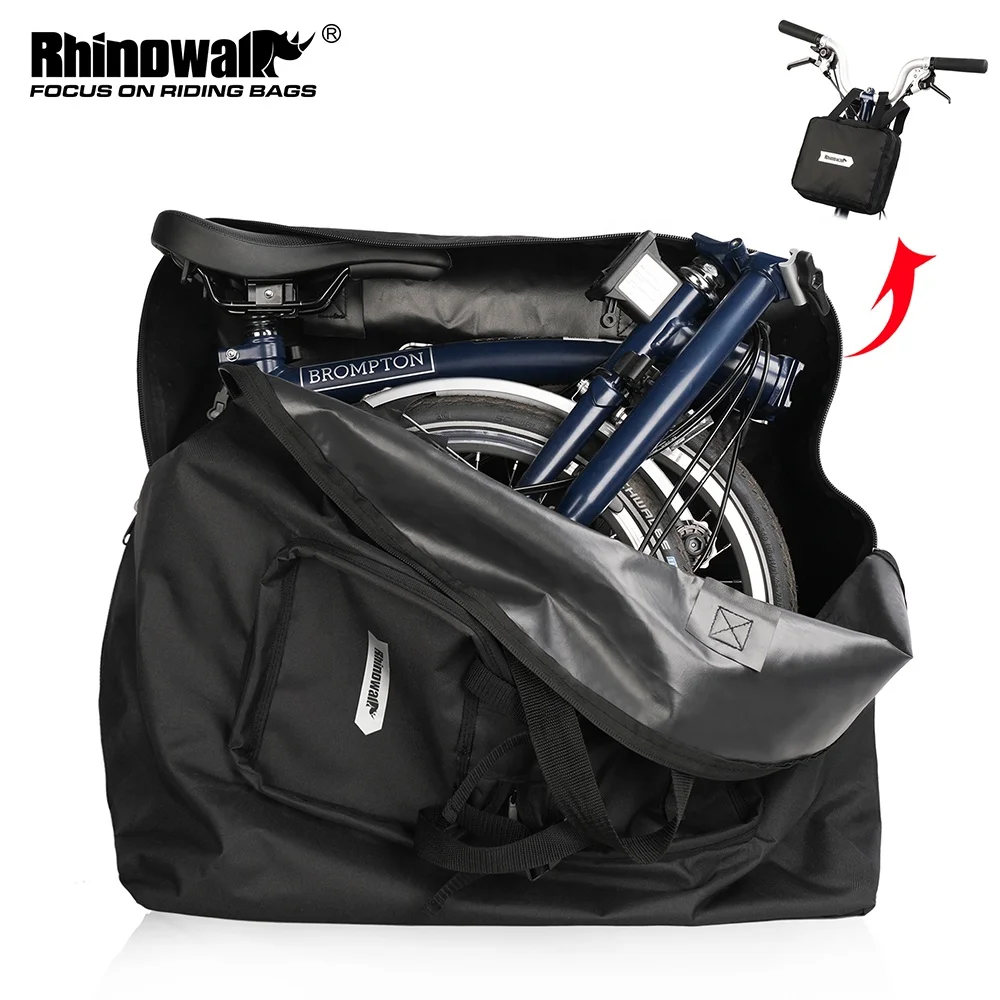 Rhinowalk  14-16 Inch Folding Bike Carry Bag Portable Bicycle Carry Bag Cycling Transport Case Travel Bicycle Accessories