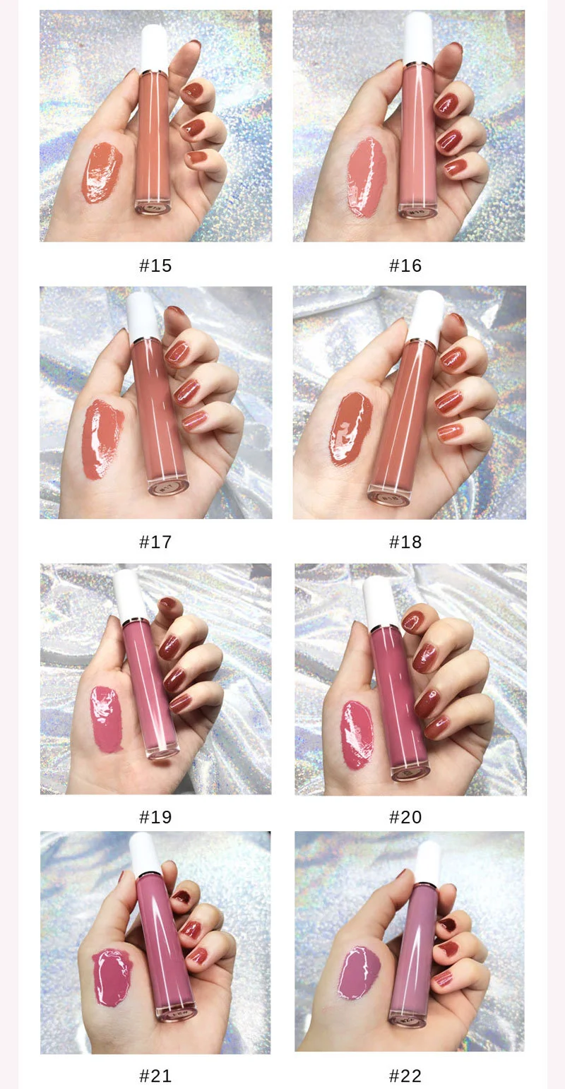 Vegan private label nude clear lipgloss tube vendor plumping lip gloss base vendors lip gloss