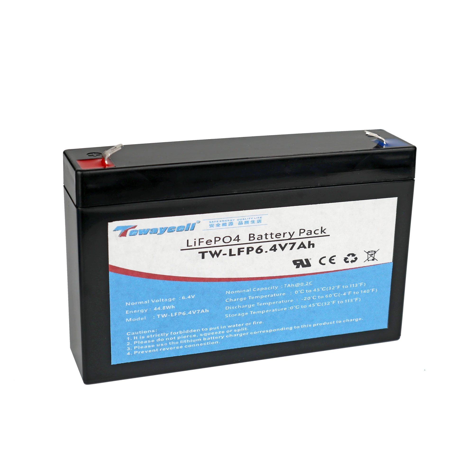 32700 2S1P LiFePO4 6V 6.4V 6Ah Rechargeable Lithium Iron Phosphate Battery Pack Lead Acid Replacement