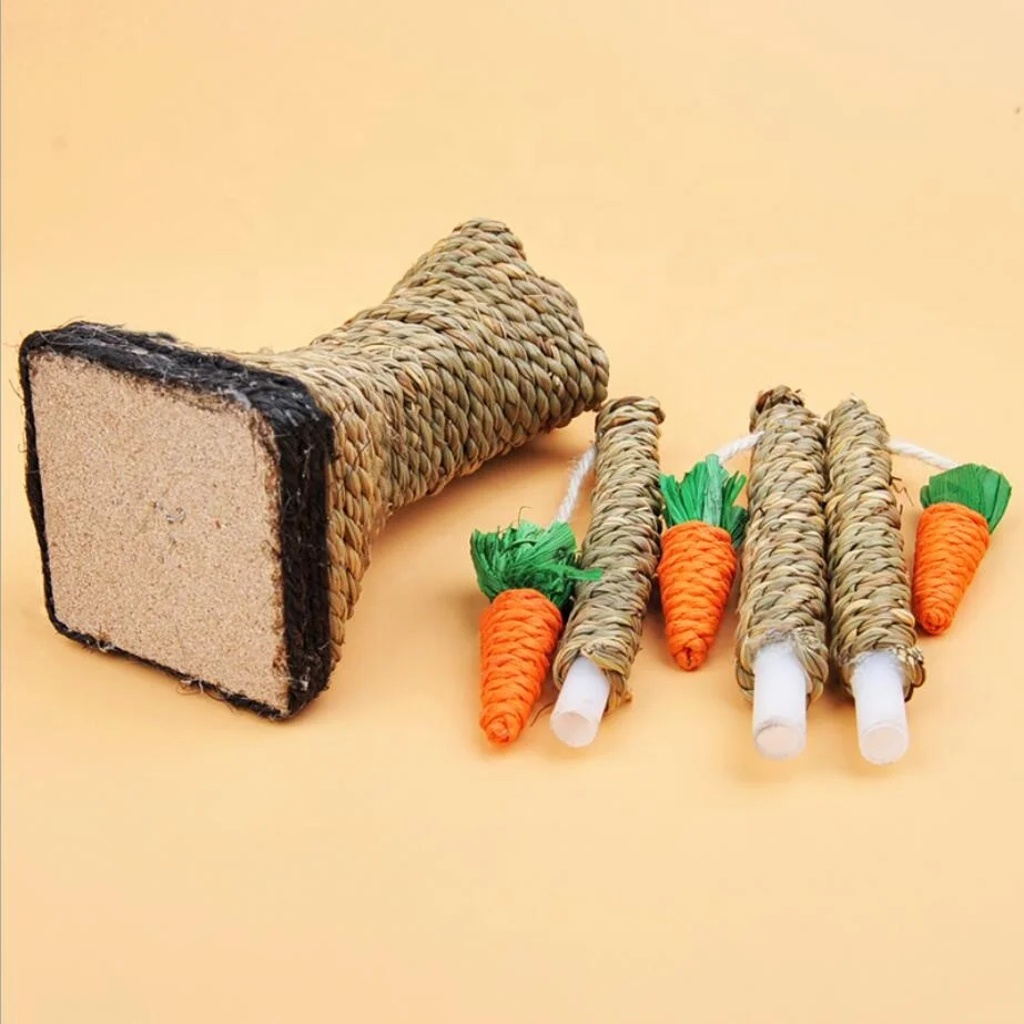 Cat Scratcher Tree Sisal Fabric Pet Cat Climbing Frame DIY Interactive Training Toys Pet Scratching Climbing Tree with Carrots