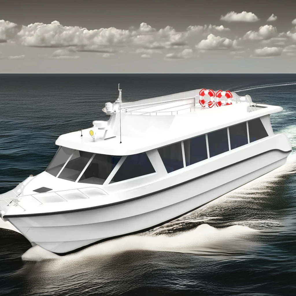 58ft 17.6m fully welded aluminum alloy passenger boat ferry ship for sale