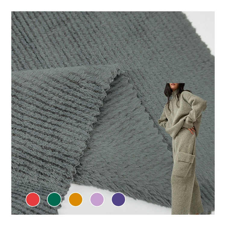 New Arrival Soft Velvet Fabric Per Meter For Bangladesh, Thick AB Yarn Baby Flannel Fleece Fabric For Garment/