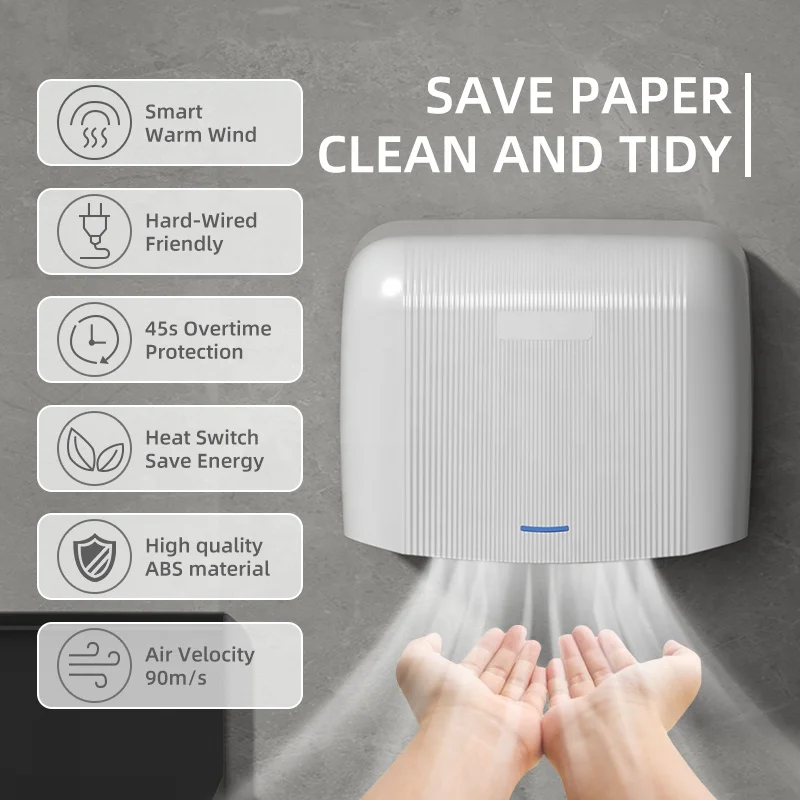 Sensor small hand dryer Electronic Commercial restroom office building smoll hand dryers industry machine bathroom