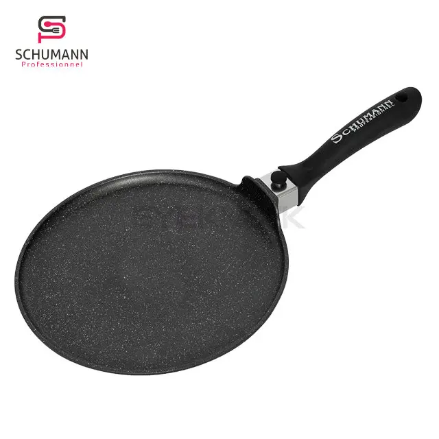 SCHUMANN aluminum cookware non stick frypan bakelite detachable handle crepe pan