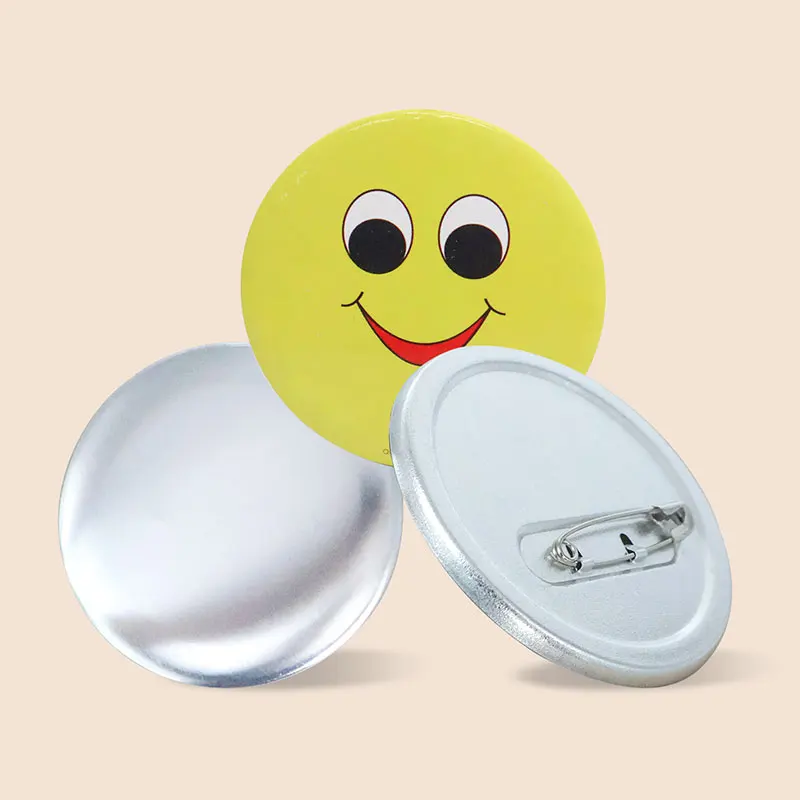 Reasonable Price Round 38mm 48mm Blank Raw Metal Safety Pin Button Badge Materials