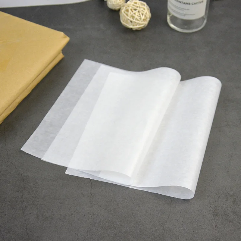 85Gsm White Printed Burger Tube Food Parchment Paper Round