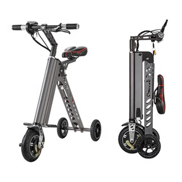 Freego Es-18 Three Wheels 36v Motor Brushless E Bike Folding Electric Motor Shot Trip Electric Trike Loading 120KG