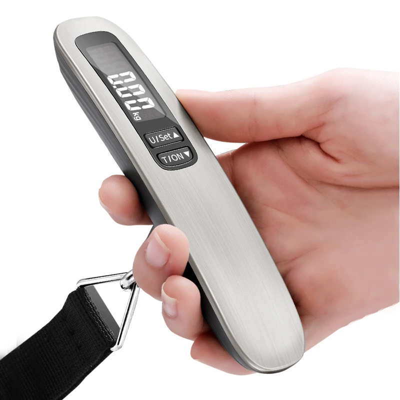Mini 50KG Hanging Scales Bascula Weigh Luggage Basculas Digital Scale Weight Machine Portable Electronic Weighing Digital Scale