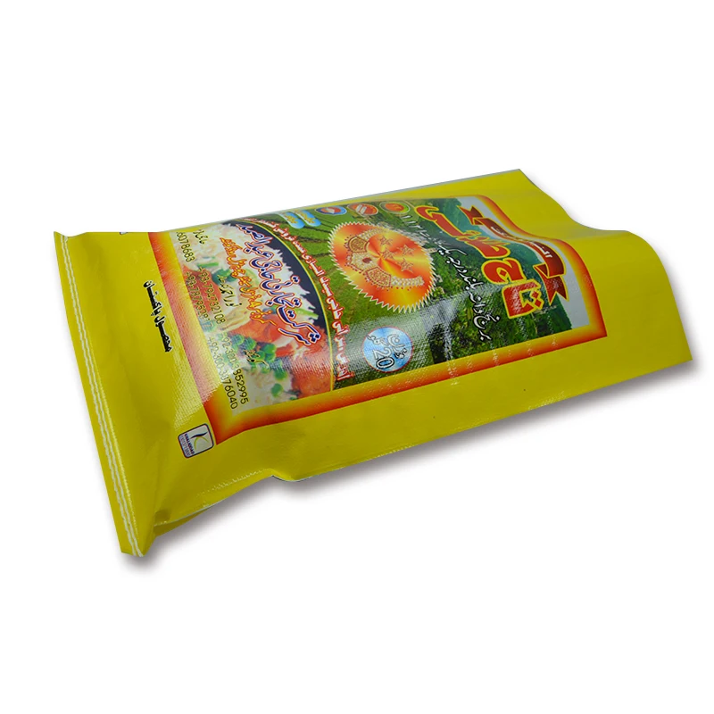 Organic Pp 100Kg Size Different Types Packaging Rice Packing Bag 50Kg Design 25Kg Plastic Bags