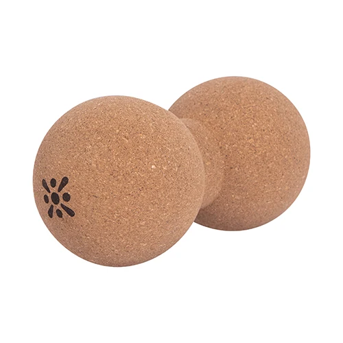 BLOOM Eco Friendly Custom LOGO 77*155mm massage your shoulders, neck, back, feet Natural Cork Peanut Massage Ball Roller